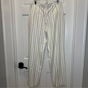 Mango Cream‎ Striped Trousers